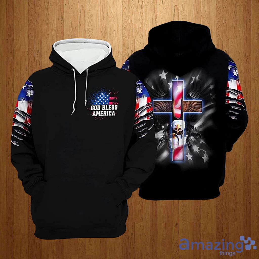 Us 4th Of July God Bless America Hoodie 3D All Over Print - Us 4th Of July God Bless America Hoodie 3D All Over Print