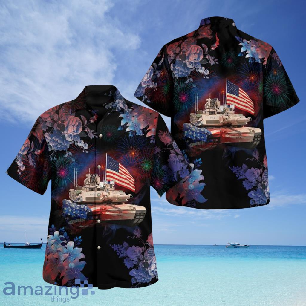 US Army Abrams  4th Of July Hawaiian Shirt For Men And Women - US Army Abrams  4th Of July Hawaiian Shirt For Men And Women