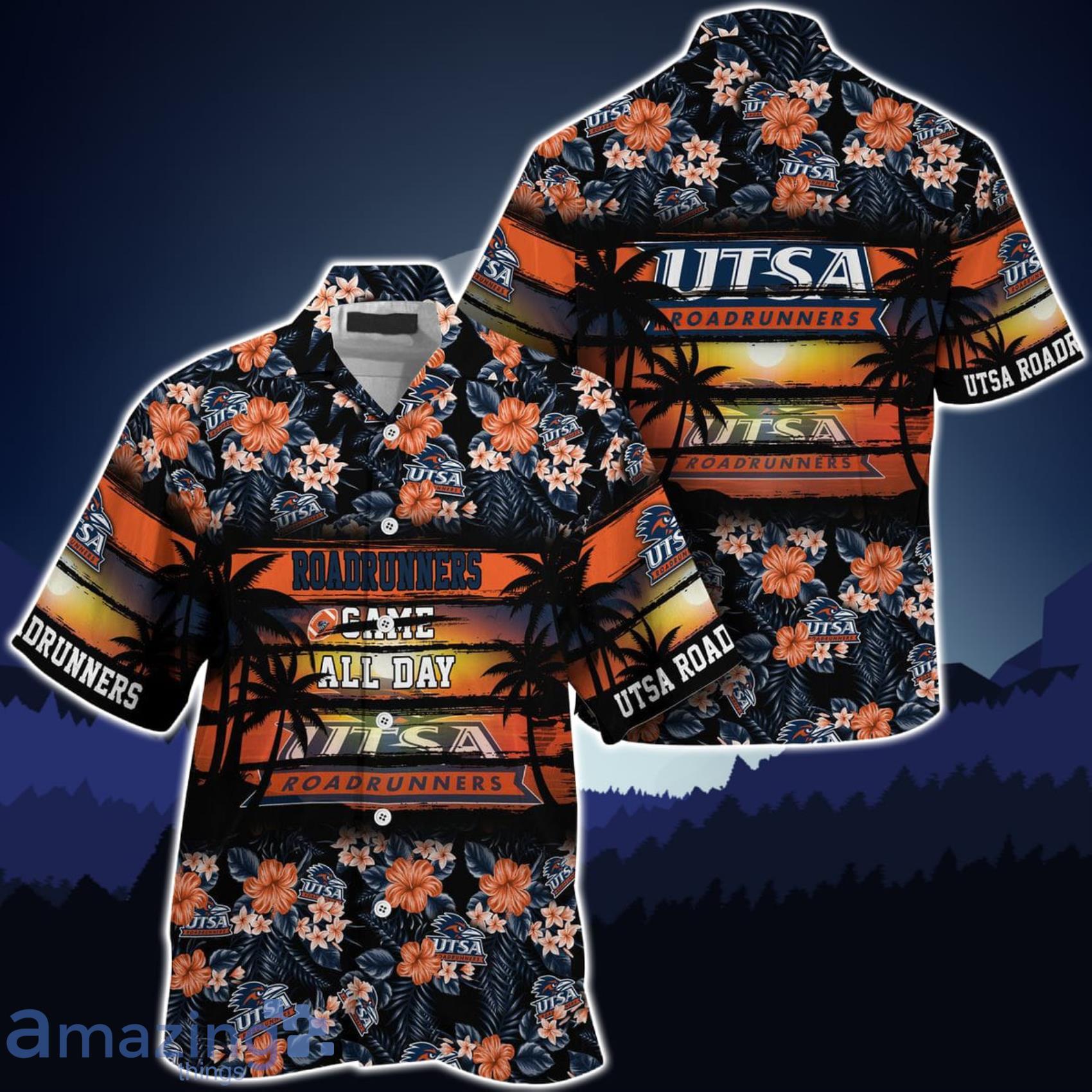 UTSA Roadrunners Came All Day Flower Hawaiian Shirt Product Photo 1