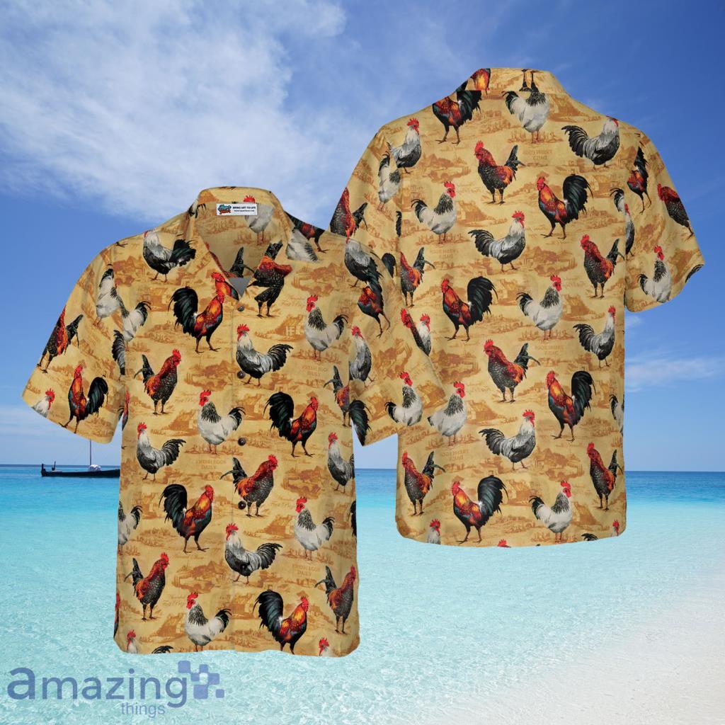 Vintage Chicken Farm Hawaiian Shirt For Men And Women - Vintage Chicken Farm Hawaiian Shirt For Men And Women