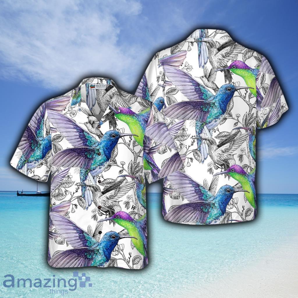 Vintage Hummingbirds Aloha Hawaiian Shirt - Vintage Hummingbirds Aloha Hawaiian Shirt