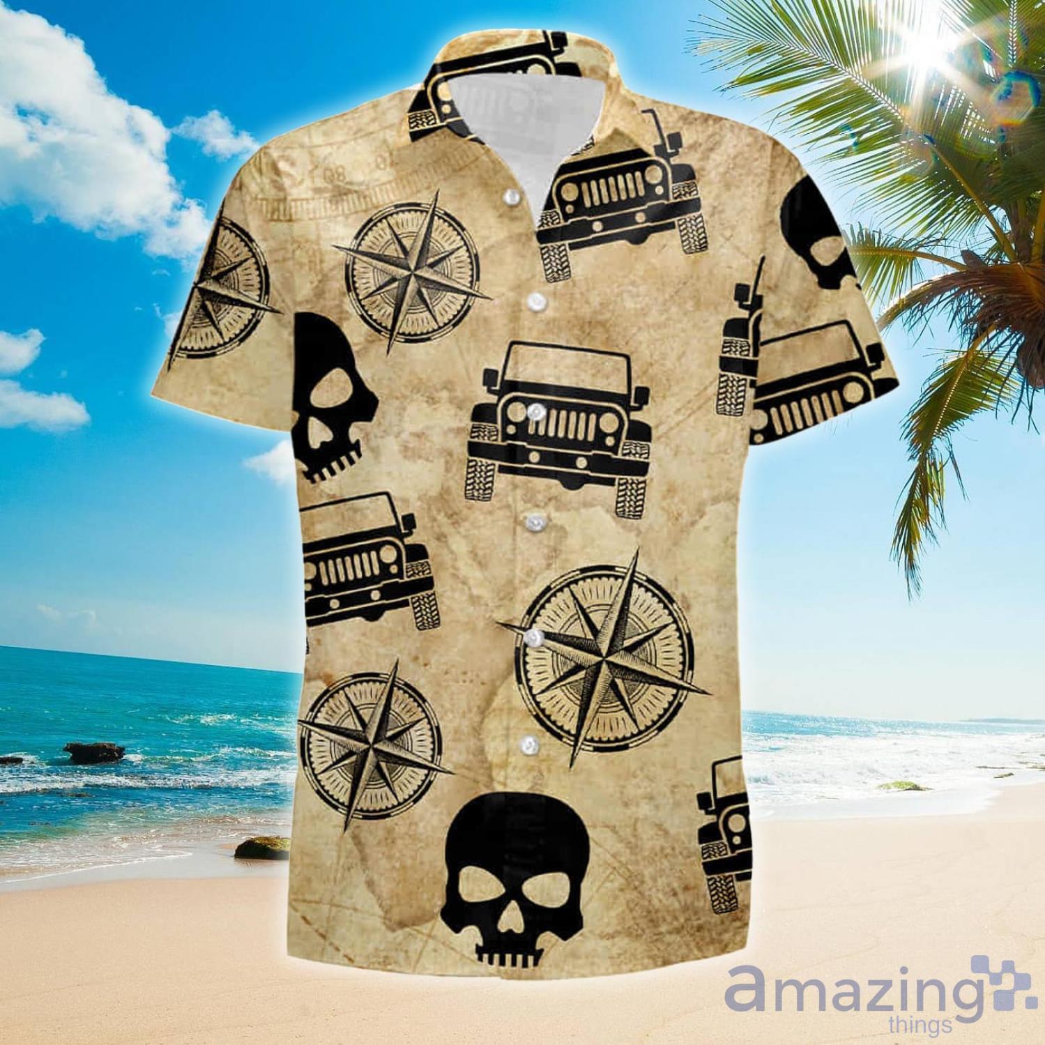 Vintage Jeep Skull Hawaii Gift For Summer Hawaiian Shirt And Shorts Product Photo 1 Vintage Jeep Skull Hawaii Gift For Summer Hawaiian Shirt And Shorts Product Photo 1