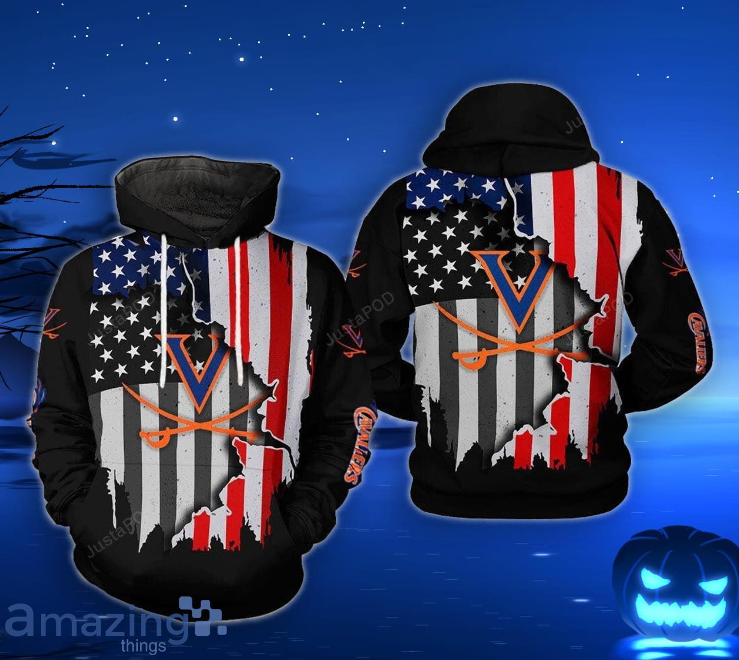 Virginia Cavaliers NCAA US Flag 3D Hoodie For Men And Women Product Photo 1 Virginia Cavaliers NCAA US Flag 3D Hoodie For Men And Women Product Photo 1