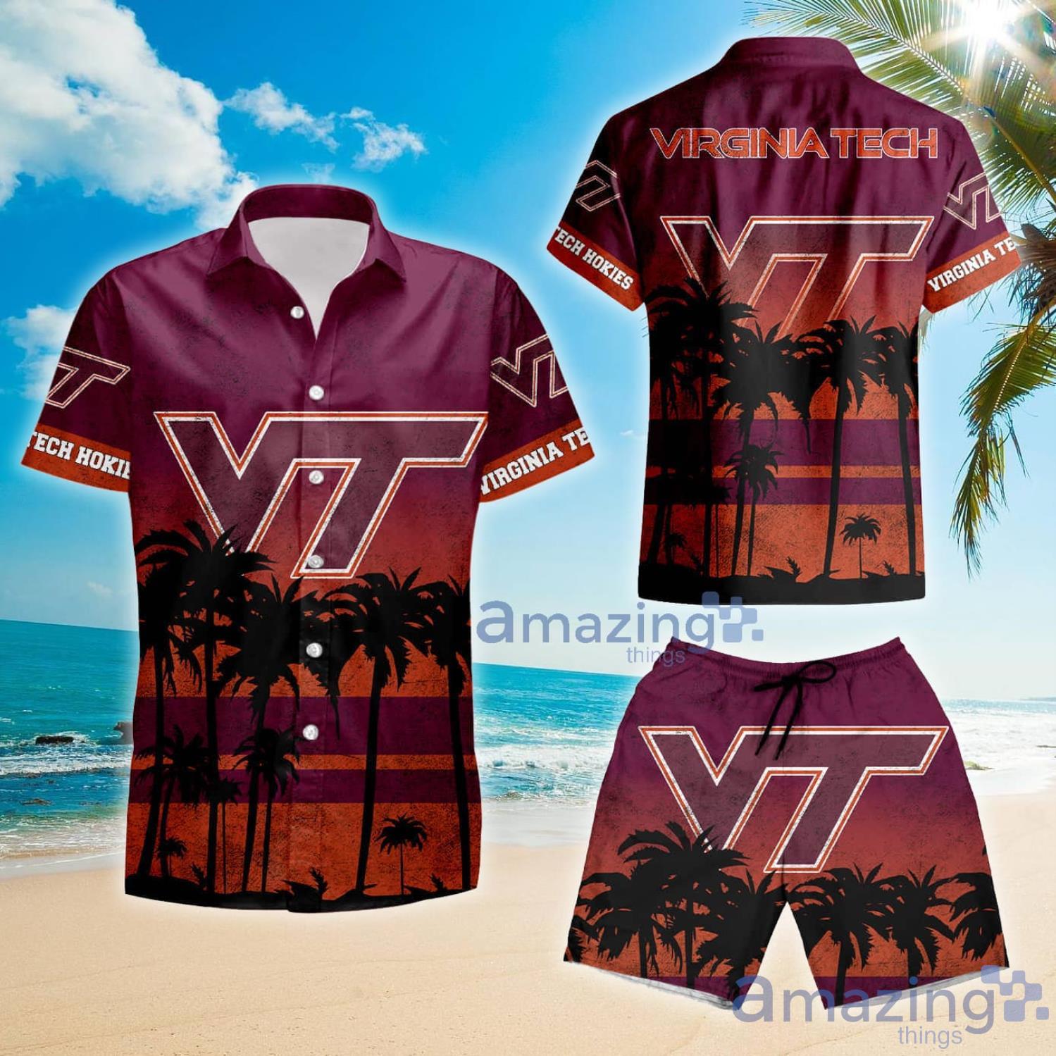Virginia Tech Hokies Hawaii Gift For Summer Hawaiian Shirt And Shorts image Virginia Tech Hokies Hawaii Gift For Summer Hawaiian Shirt And Shorts Product Photo 2