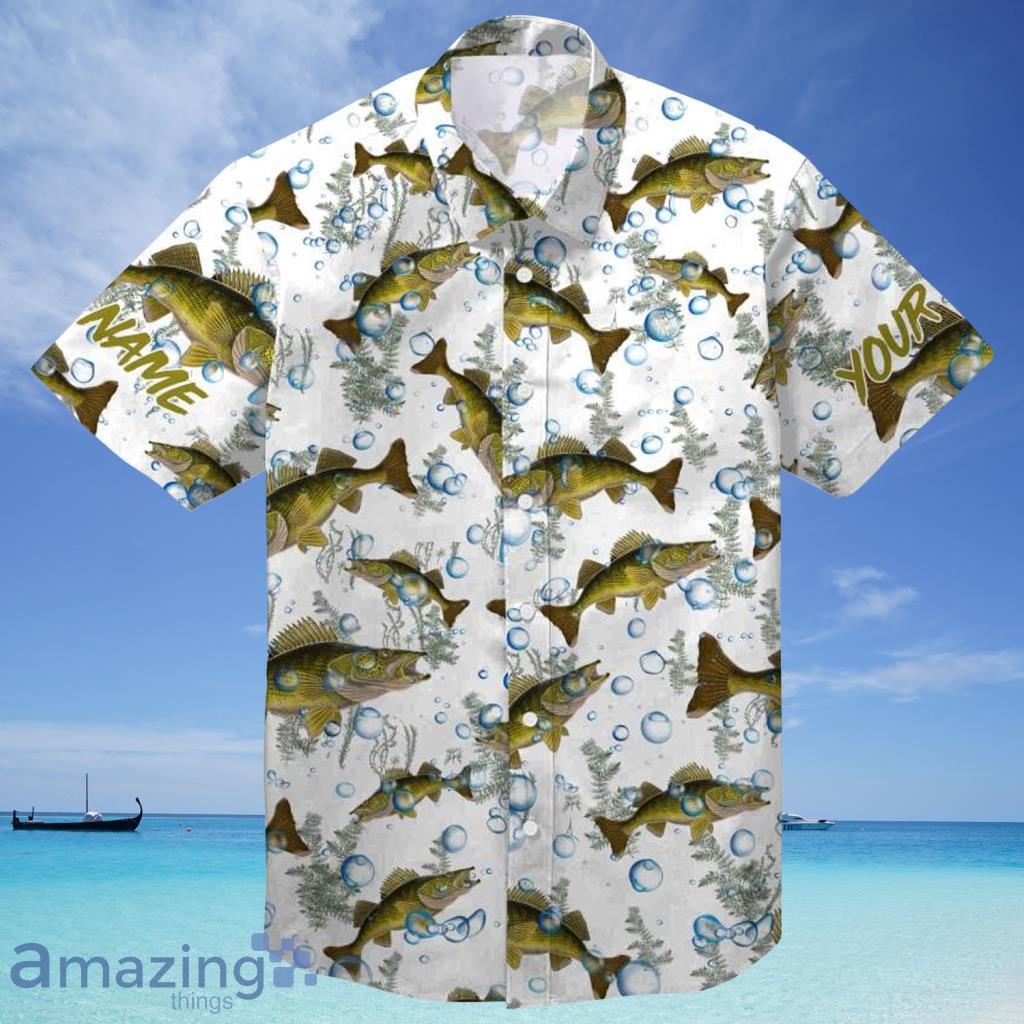 Walleye Fishing Custom Hawaiian Shirt