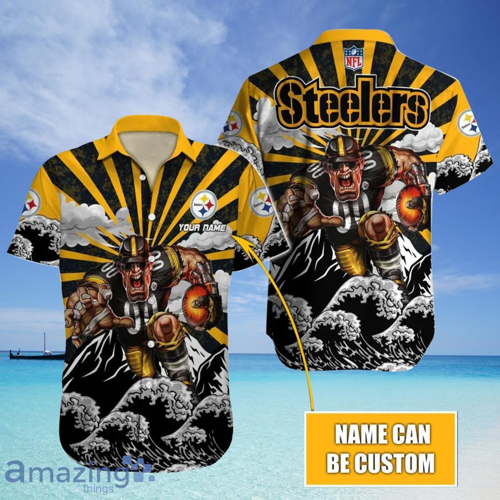 Ware Mascot Pittsburgh Steelers NFL Custom Hawaiian Shirt For Fans - Ware Mascot Pittsburgh Steelers NFL Custom Hawaiian Shirt For Fans