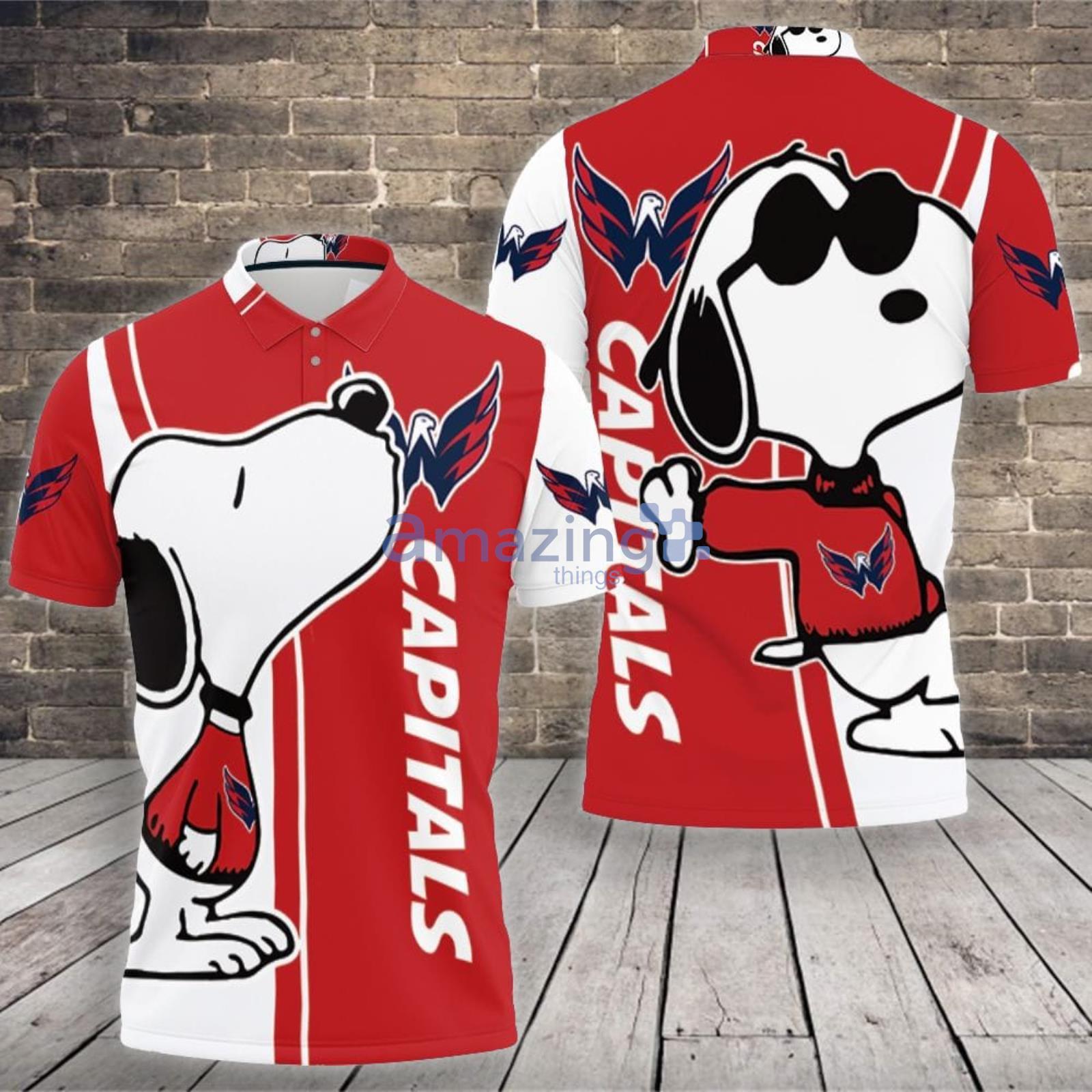 Washington Capitals Snoopy Lover Polo Shirt For Sport Fans Product Photo 1