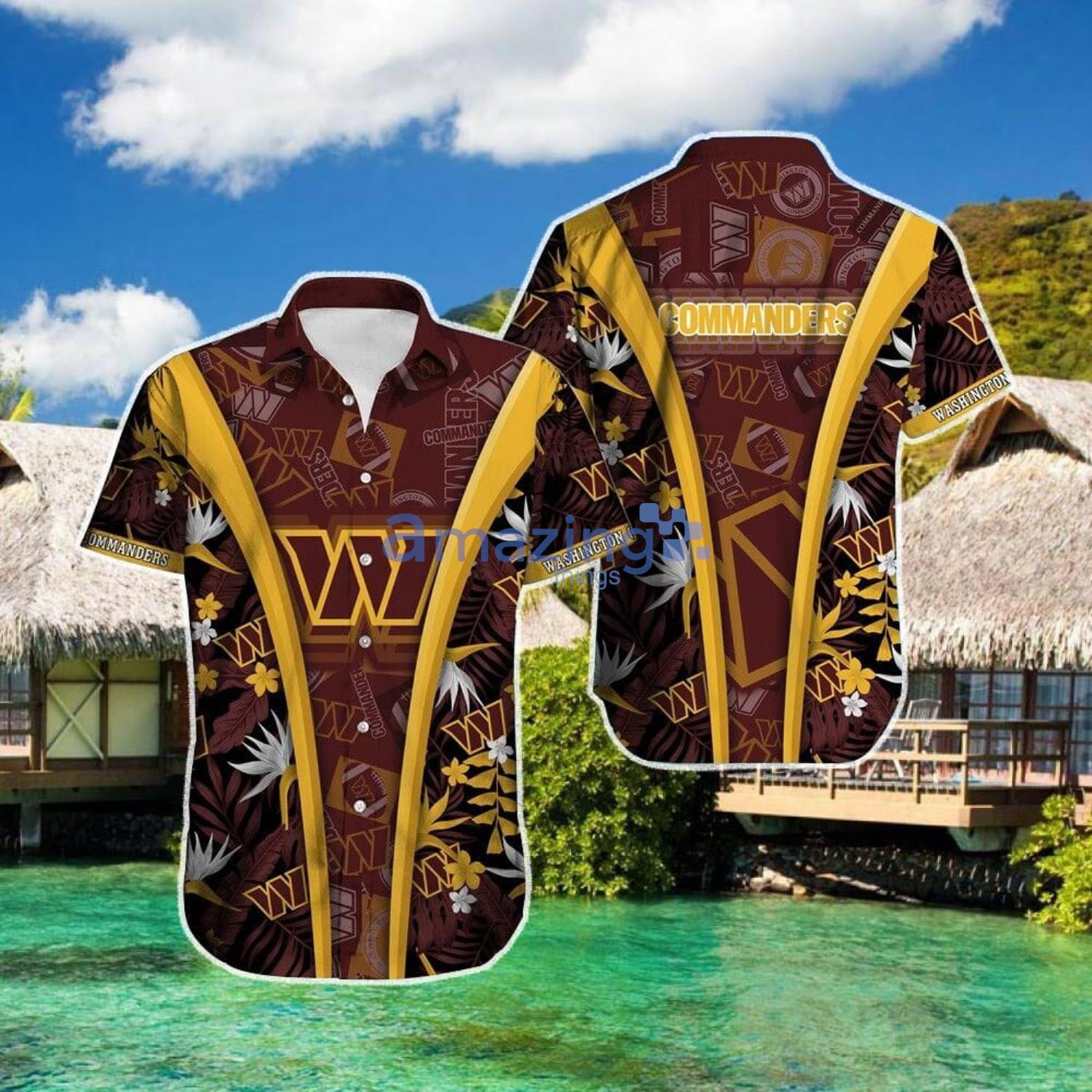 Washington Commanders Hawaiian Shirt All Over Print - T-shirts Low