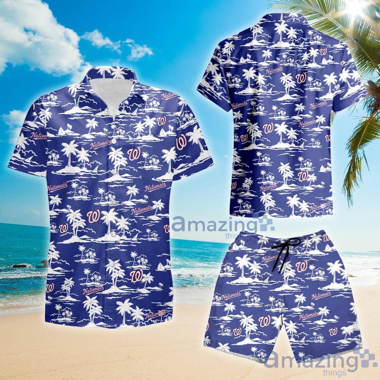 Washington Nationals Vintage Mlb Summer Beach Hawaiian Shirt