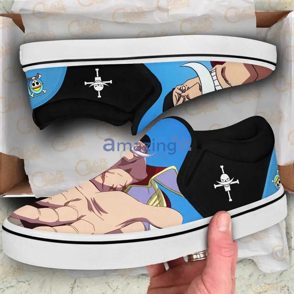 Whitebeard Slip On Sneakers Custom Anime One Piece Shoes - Whitebeard Slip On Sneakers Custom Anime One Piece Shoes