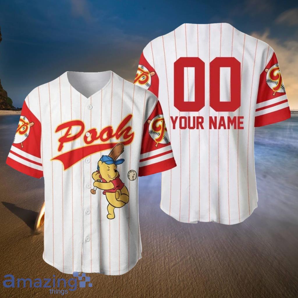 Winie The Pooh Personalized Baseball Jerseys  For Men And Women - Winie The Pooh Personalized Baseball Jerseys  For Men And Women