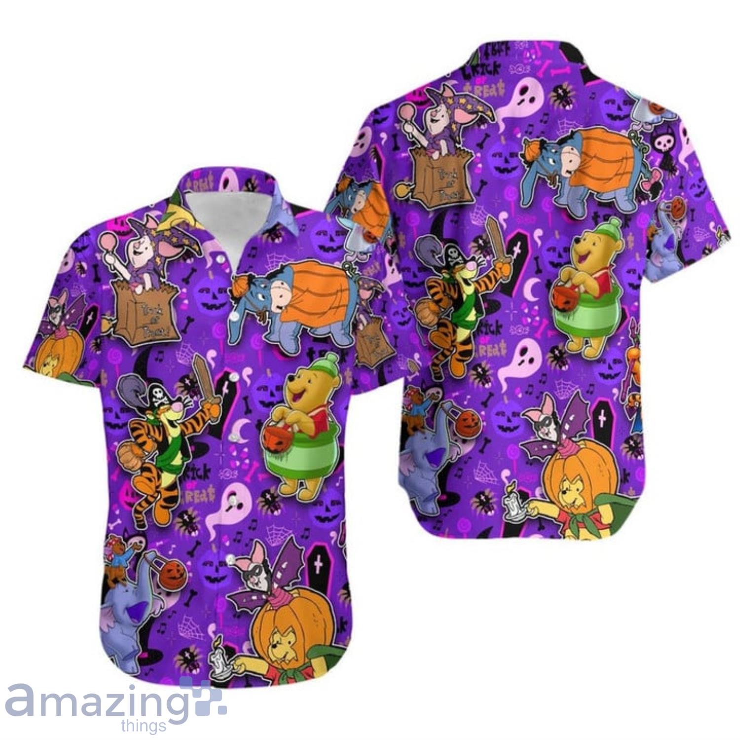 Winnie The Pooh & Friends Halloween Villain Costume Disney Hawaiian Shirt For Men And Women Product Photo 1