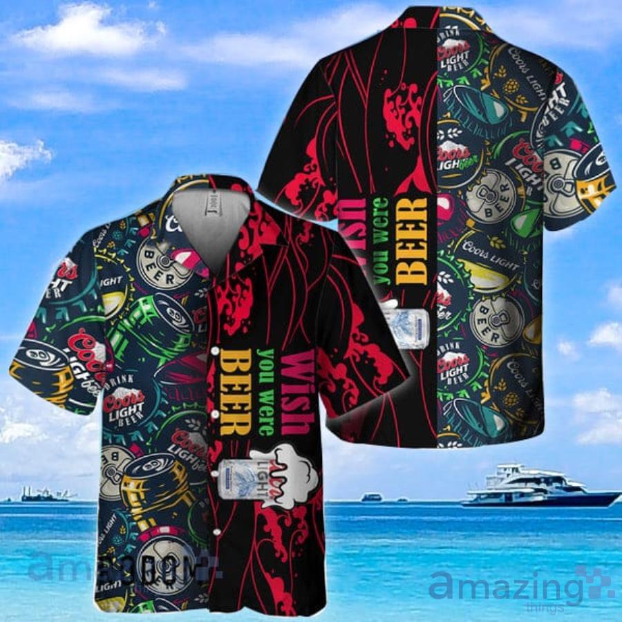 Wish You Were Beer Coors Light Hawaiian Shirt For Men And Women Product Photo 1