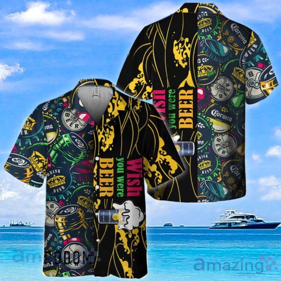 Wish You Were Beer Corona Extra Hawaiian Shirt For Men And Women Product Photo 1