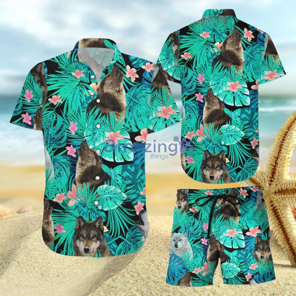 Wolf Flower Tropical Aloha Hawaiian Shirt And Short - Wolf Flower Tropical Aloha Hawaiian Shirt And Short Wolf Flower Tropical Aloha Hawaiian Shirt And Short - Wolf Flower Tropical Aloha Hawaiian Shirt And Short