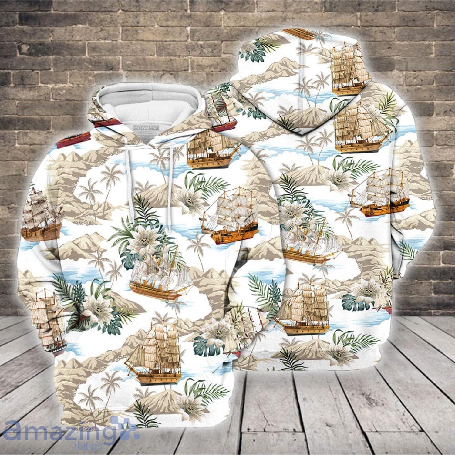 Wooden Boat vintage 3D Hoodie Product Photo 1