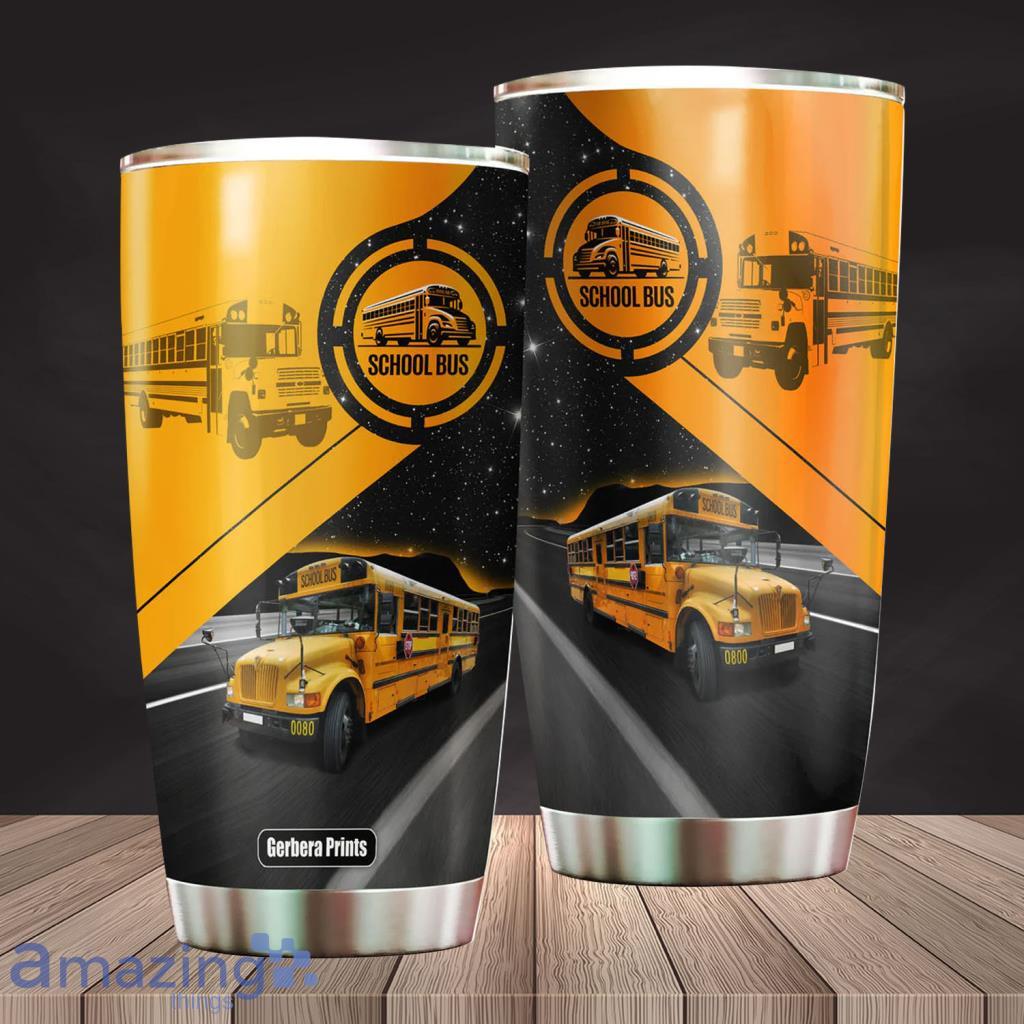Yellow School Bus Driver Stainless Steel Tumbler - Yellow School Bus Driver Stainless Steel Tumbler