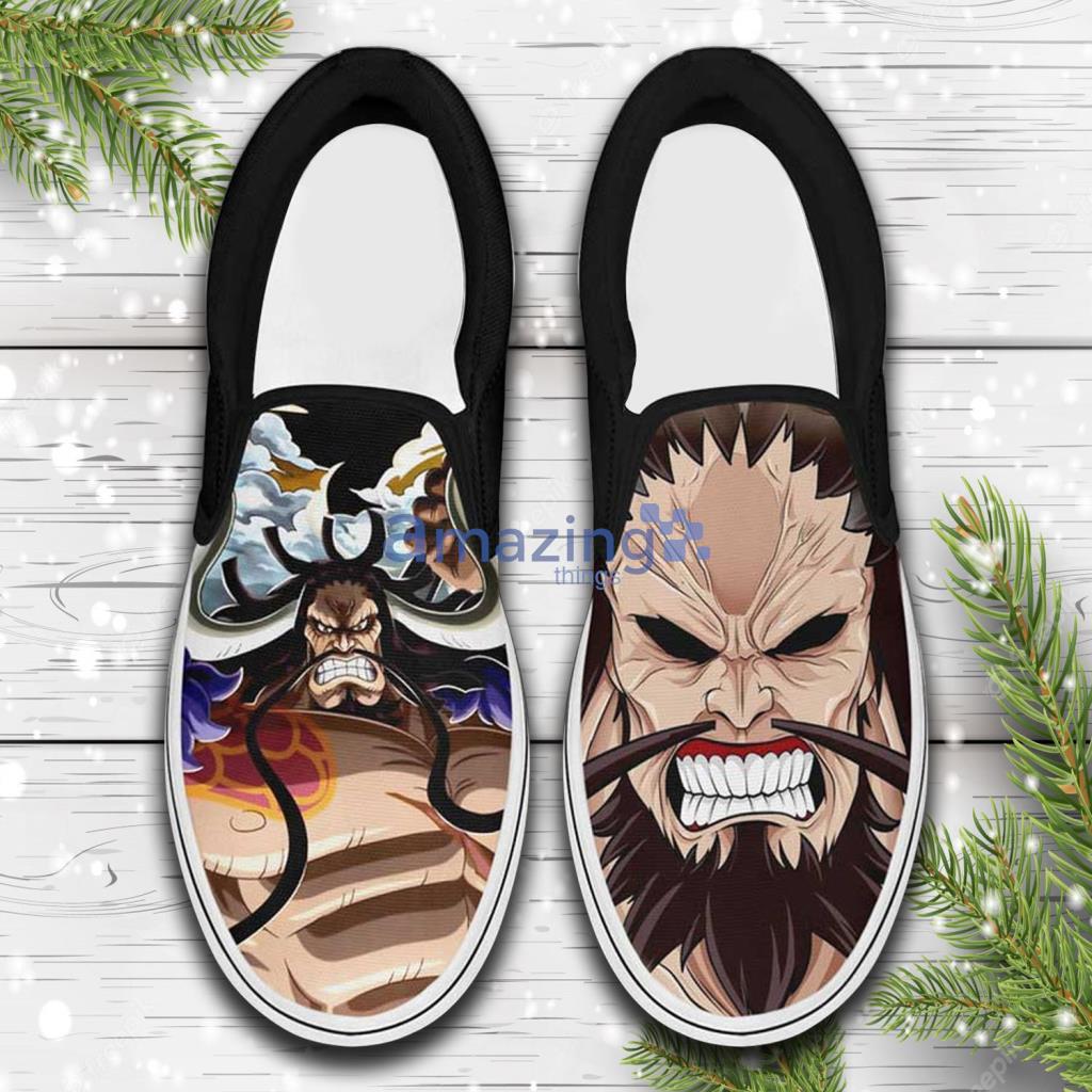 Yonko Kaido Custom Anime One Piece Slip On Sneakers Shoes - Yonko Kaido Custom Anime One Piece Slip On Sneakers Shoes