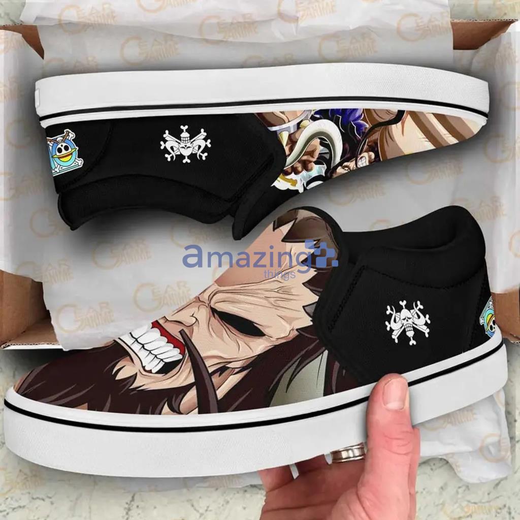 Yonko Kaido Slip On Sneakers Custom Anime One Piece Shoes - Yonko Kaido Slip On Sneakers Custom Anime One Piece Shoes