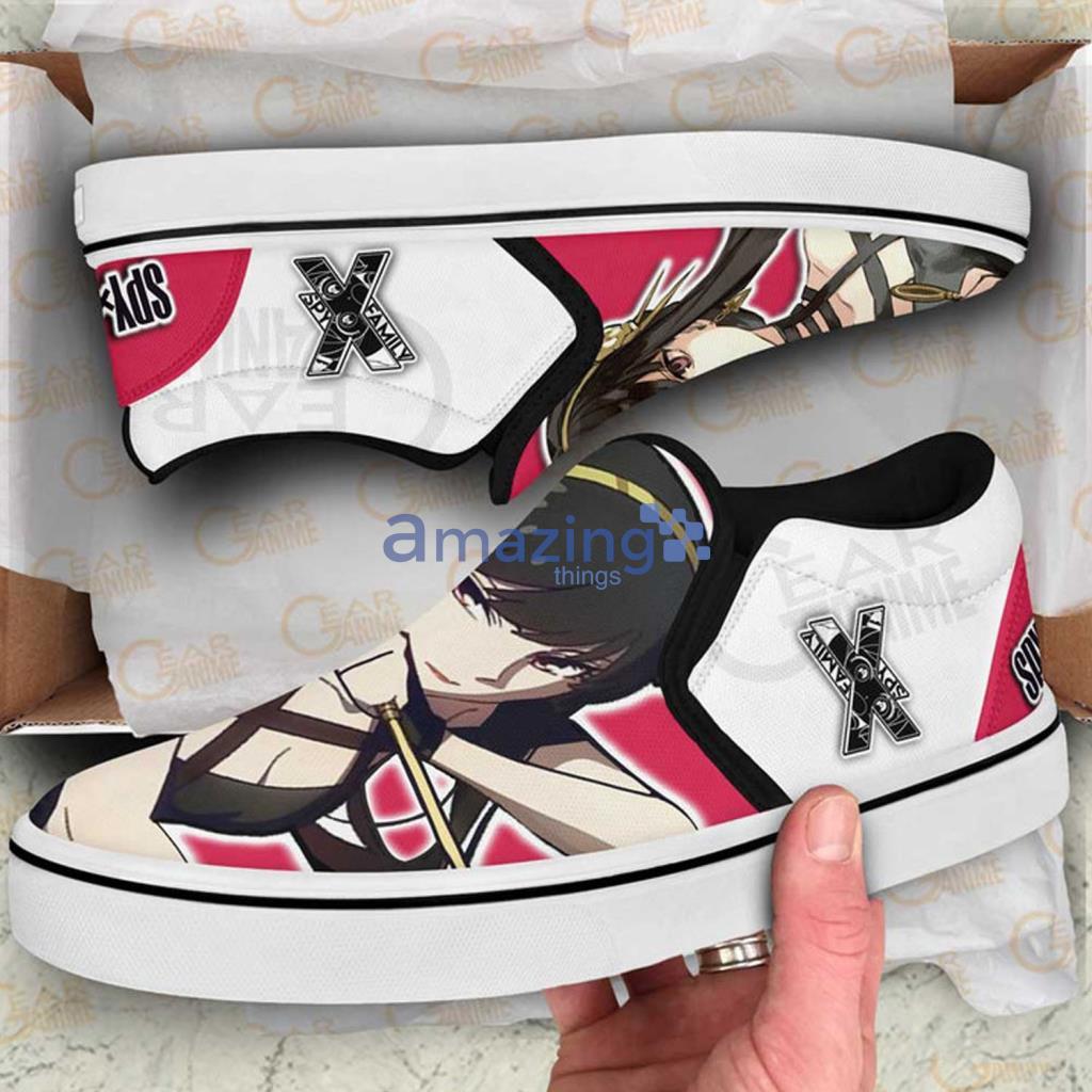 Yor Forger Spy X Family Custom Anime Slip On Sneakers Shoes - Yor Forger Spy X Family Custom Anime Slip On Sneakers Shoes