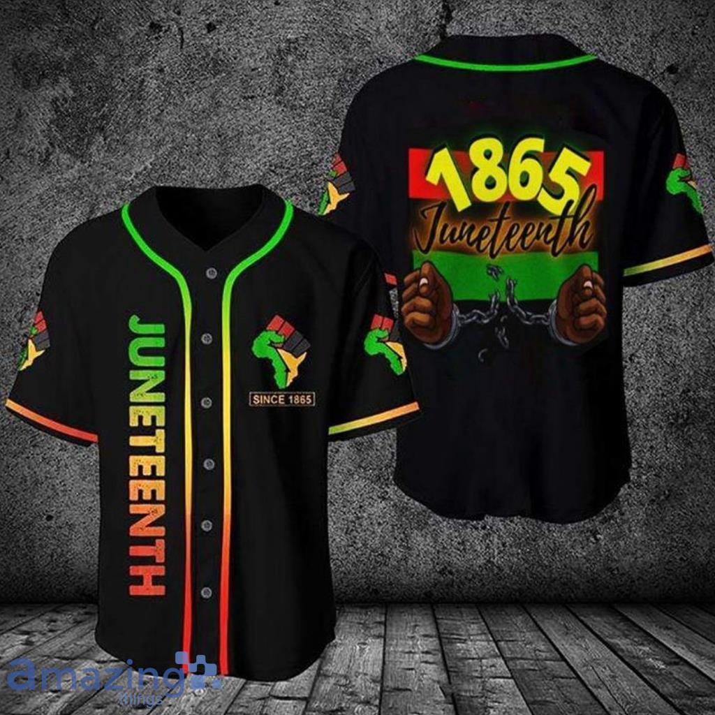 1865 Juneteenth Black Pride Personalized Baseball Jerseys Shirt - 1865 Juneteenth Black Pride Personalized Baseball Jerseys Shirt 1865 Juneteenth Black Pride Personalized Baseball Jerseys Shirt - 1865 Juneteenth Black Pride Personalized Baseball Jerseys Shirt