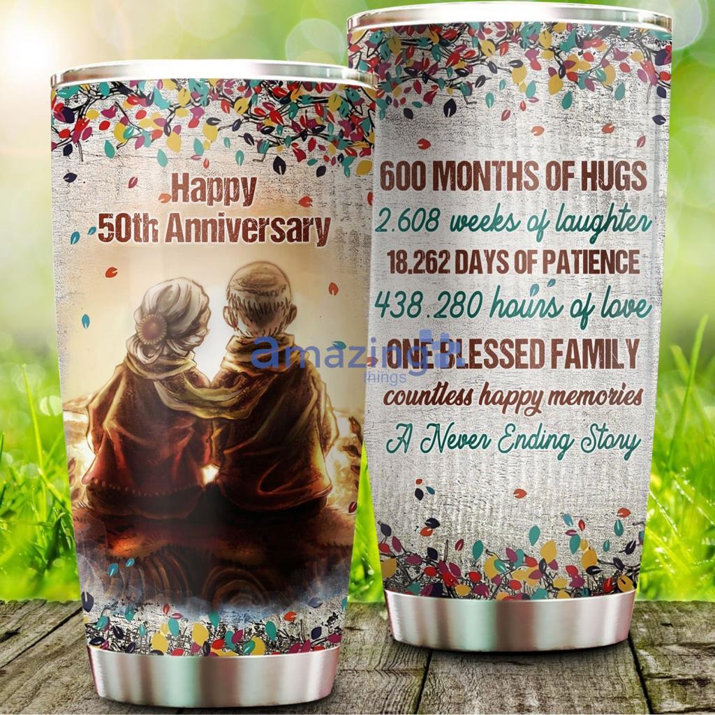 50 Years Of Marriage Old Couple - 50 Years Of Marriage Old Couple 20Oz Tumbler_4729