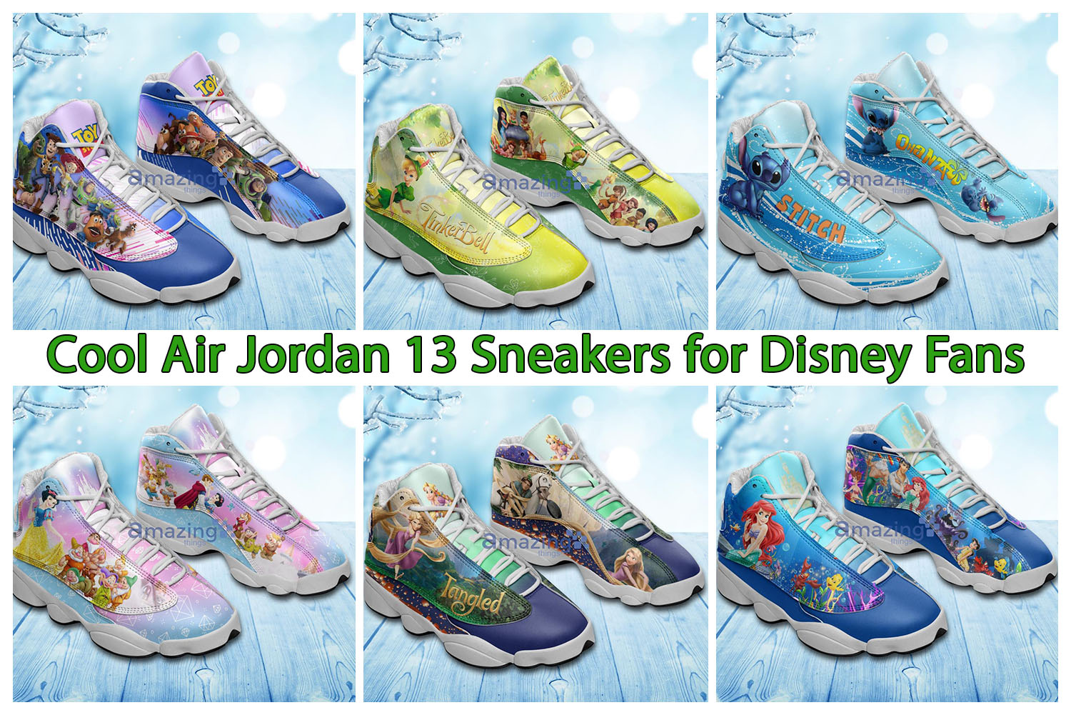 Disney Gift Mushu Mulan's Dragon Air Jordans 13 Sneakers Shoes
