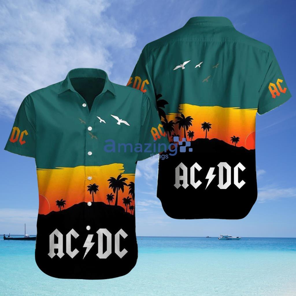 Ac Dc Rock Music Beach Hawaiian Shirt - Ac Dc Rock Music Beach Hawaiian Shirt
