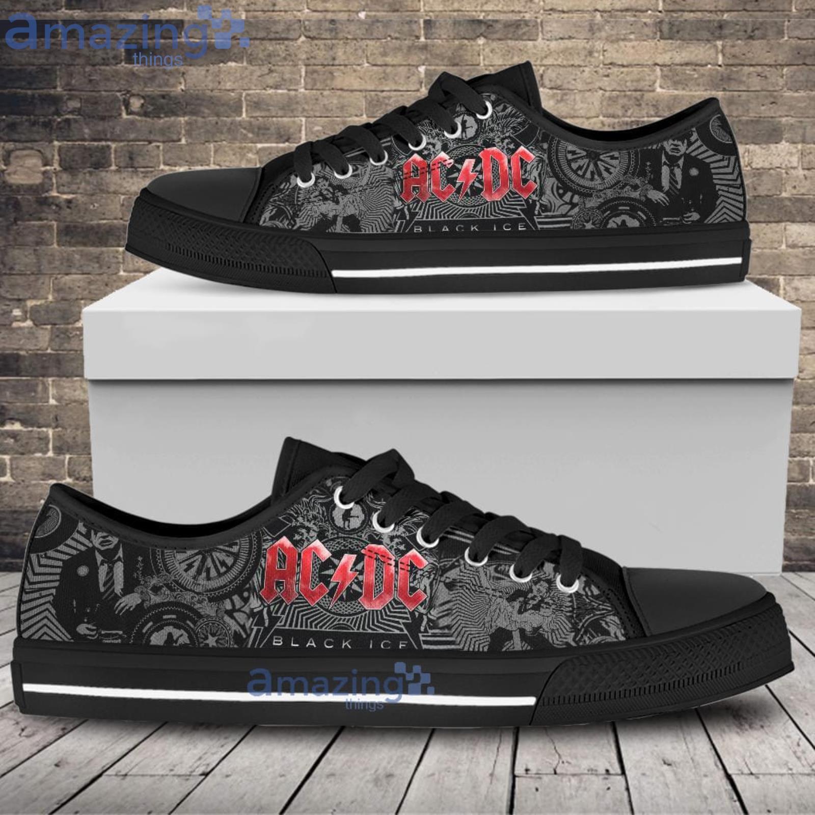 ACDC Black Low Top Shoes Gift ACDC Gift Product Photo 1
