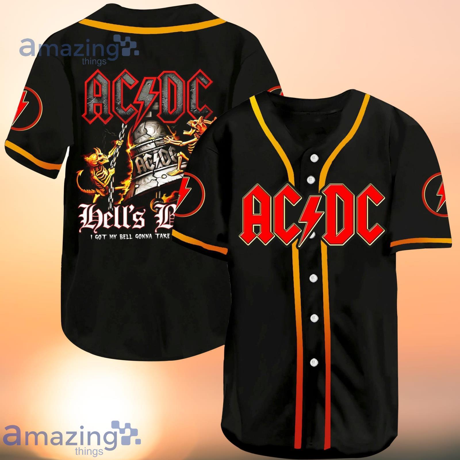 Acdc Got My Bell Rock Band Baseball Jersey Shirt M | InkedGlam