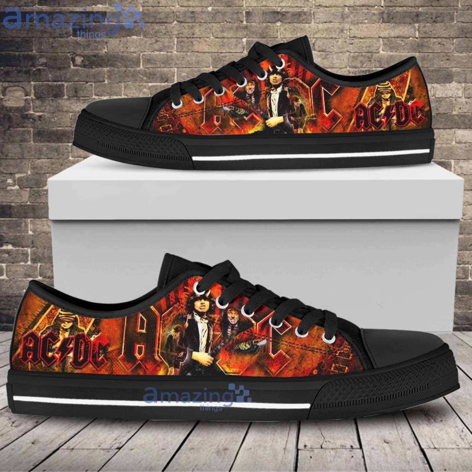 ACDC Low Top Shoes Gift ACDC Gift For Men And Women Product Photo 1