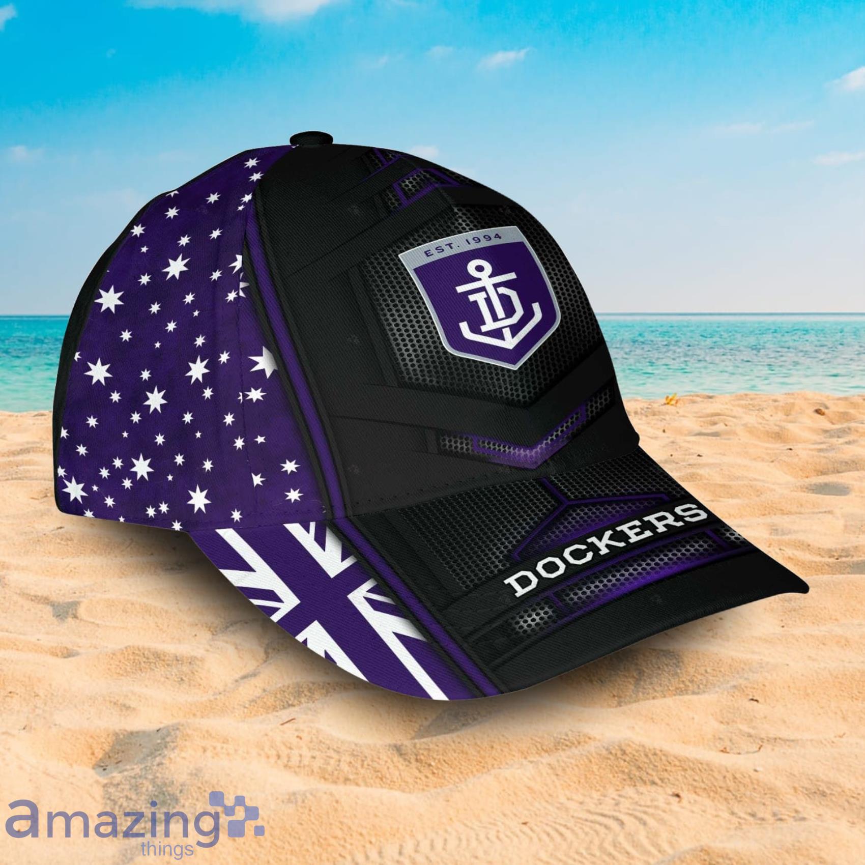 AFL Fremantle Dockers And Logo Symbol Printed 3D Cap image AFL Fremantle Dockers And Logo Symbol Printed 3D Cap Product Photo 2