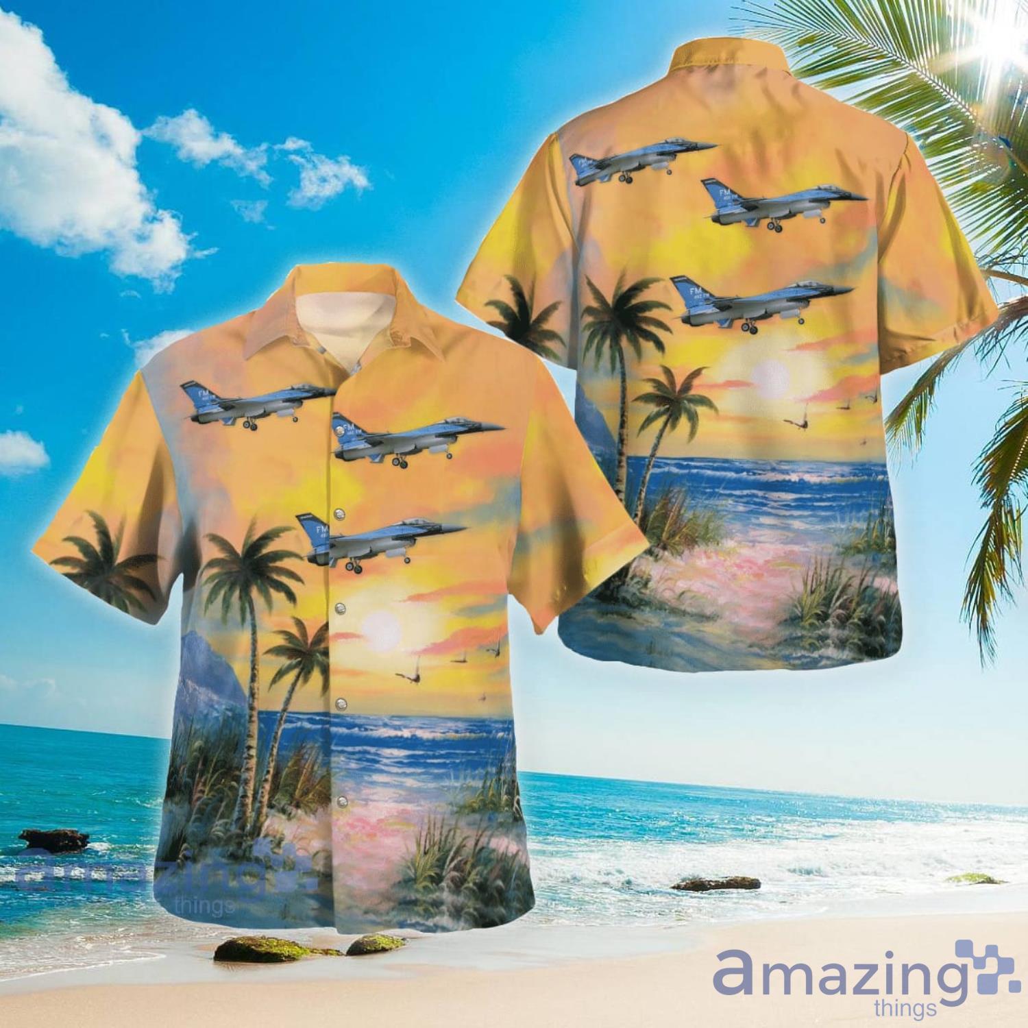 Air Force General Dynamics F-16C Fighting Falcon (cn 5C-618) Hawaiian Shirt Aloha Summer Gift For Men And Women Product Photo 1