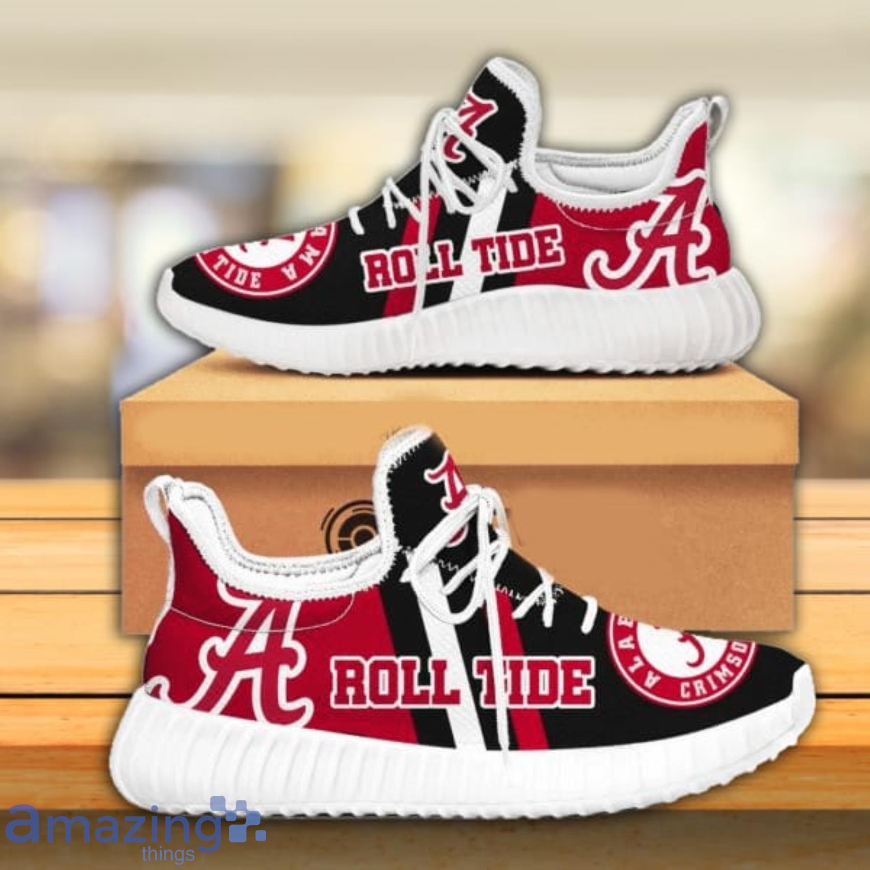 Alabama Crimson Tide Football NCAA White Reze Shoes For Fans Product Photo 1