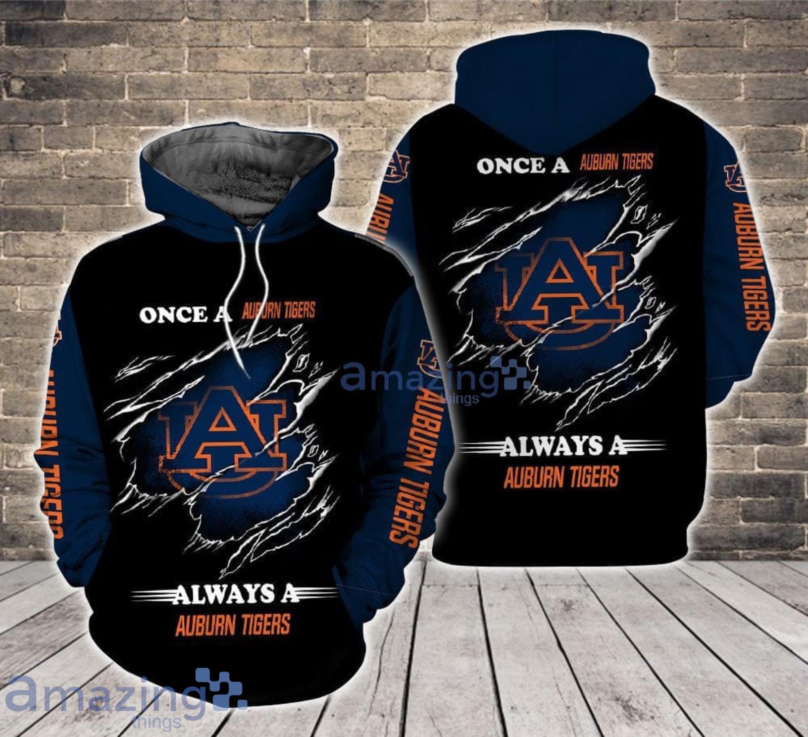 Always a Auburn Tigers All Over Print 3D Hoodie For Sport Fans Product Photo 1