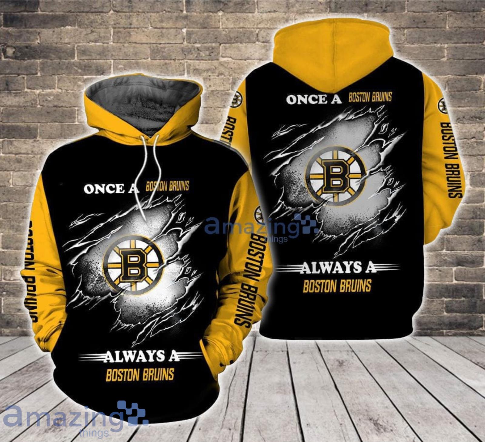 Always a Boston Bruins All Over Print 3D Hoodie For Sport Fans Product Photo 1