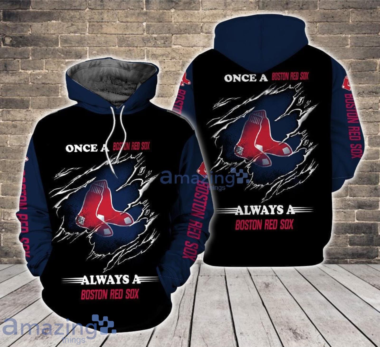 Always a Boston Red Sox All Over Print 3D Hoodie For Sport Fans Product Photo 1