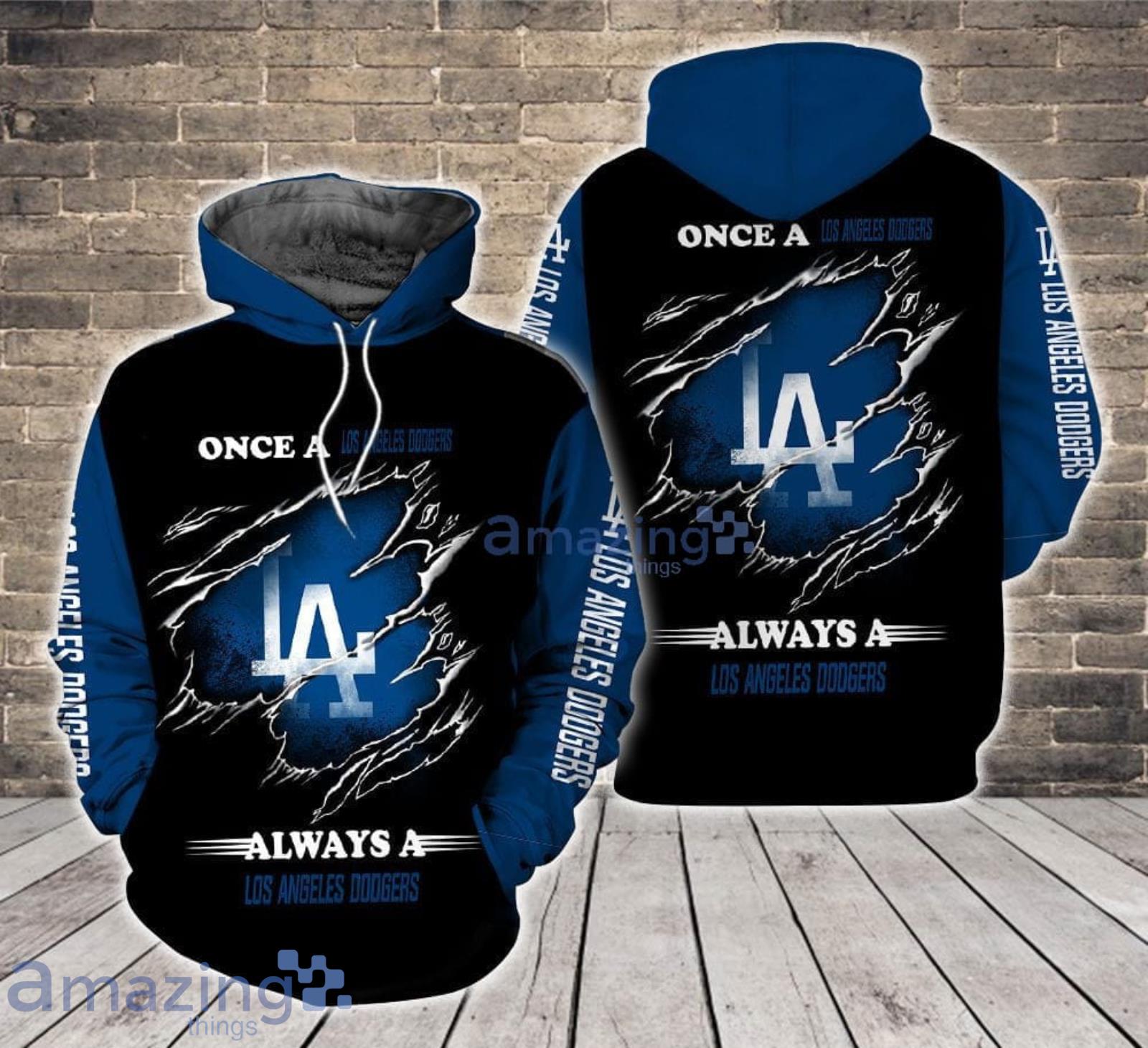 Always a Los Angeles Dodgers All Over Print 3D Hoodie For Sport Fans Product Photo 1