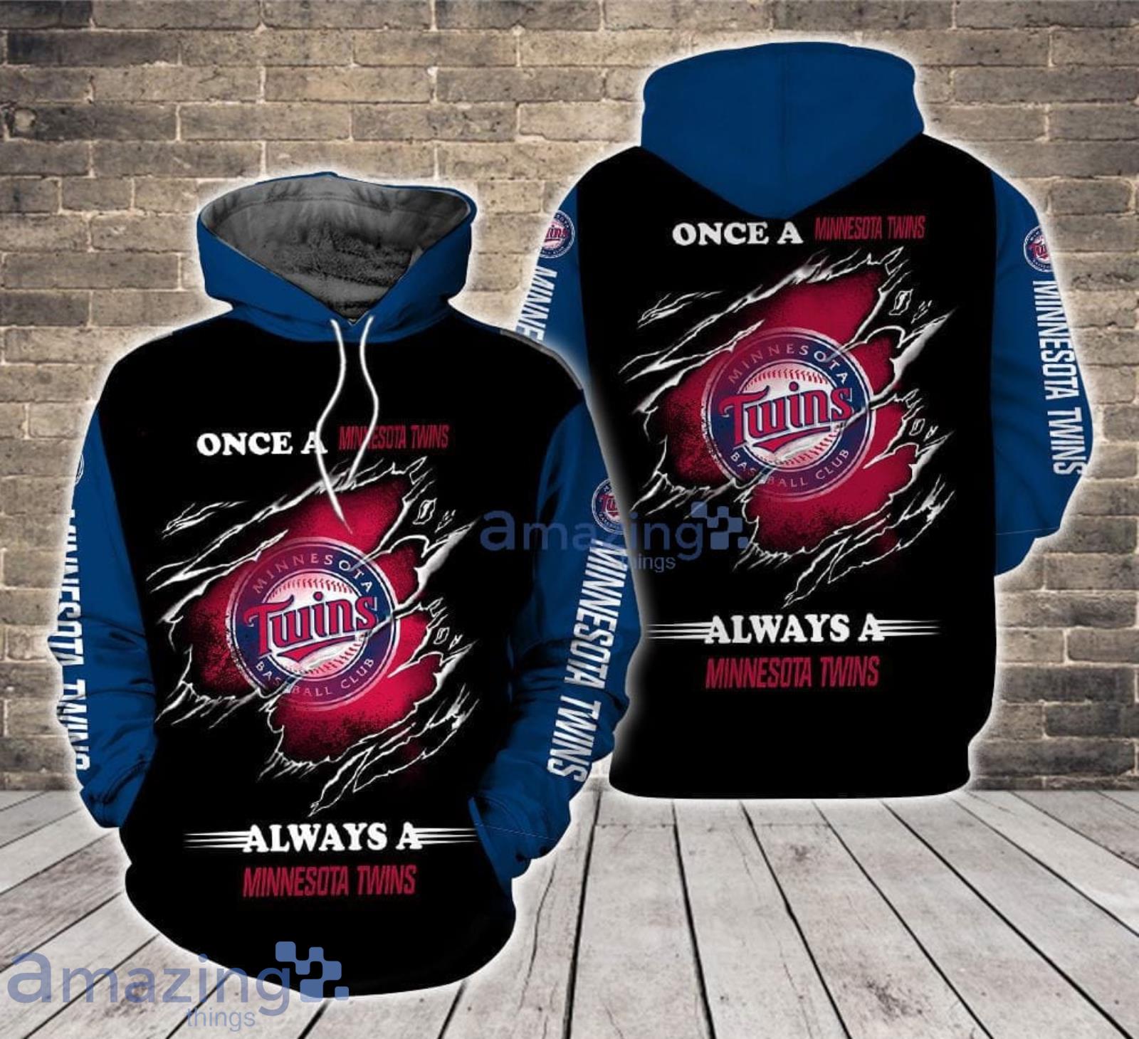 Always a Minnesota Twins All Over Print 3D Hoodie For Sport Fans Product Photo 1