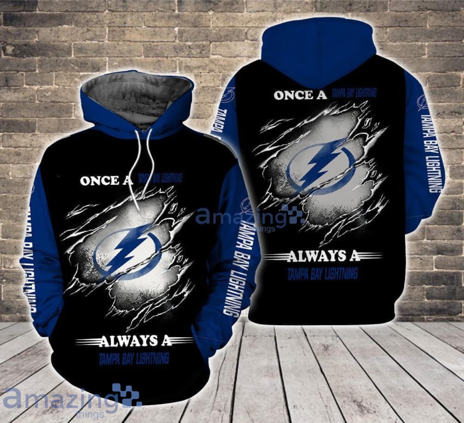 Always a Tampa Bay Lightning All Over Print 3D Hoodie For Sport Fans Product Photo 1