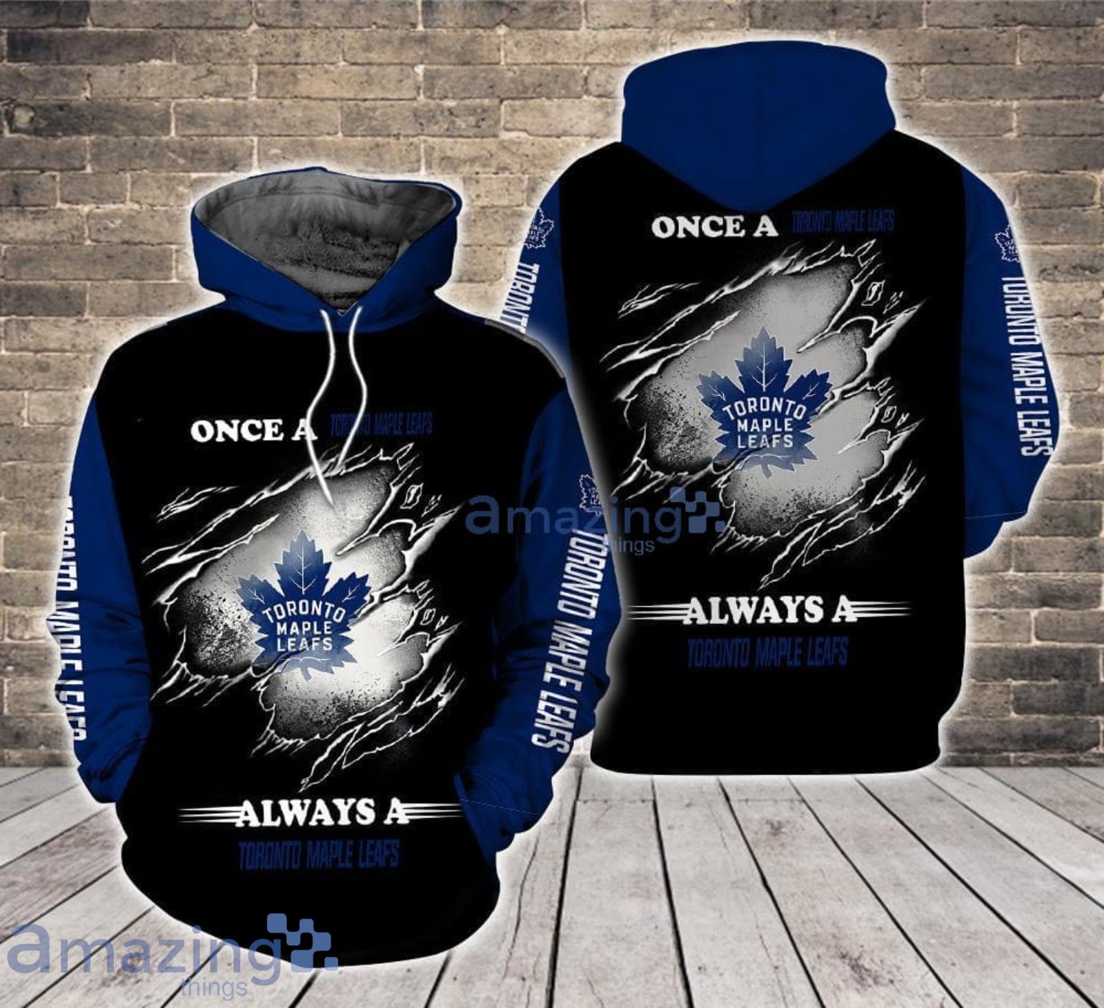 Always a Toronto Maple Leafs All Over Print 3D Hoodie For Sport Fans Product Photo 1