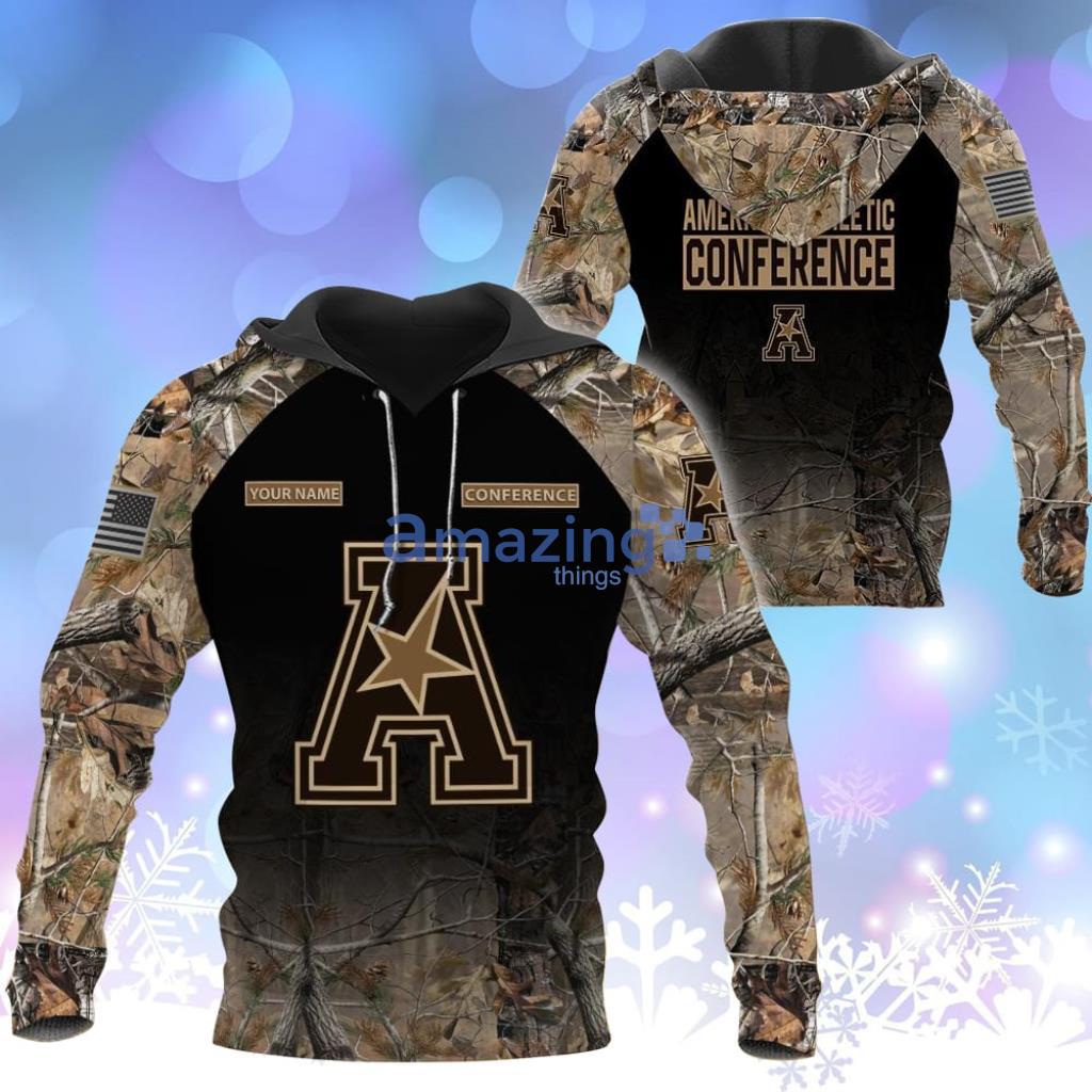 American Athletic Conference NCAA Personalized Your Hunting Camo Style 3D Hoodie - Custom Name -NCAA39-American Athletic Conference -Personalized Your hunting camo style-3D Hoodie,T-Shirt, Sweatshirt, Zipper-DS005