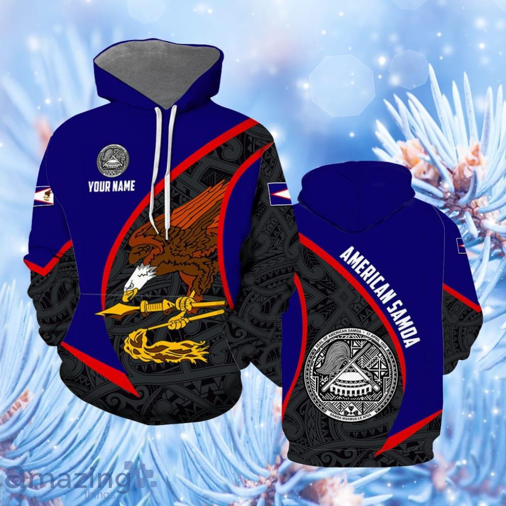 American Samoa Custom Name Hoodie 3D - American Samoa Custom Name Hoodie All Over Print  For Men & Women  CN6278