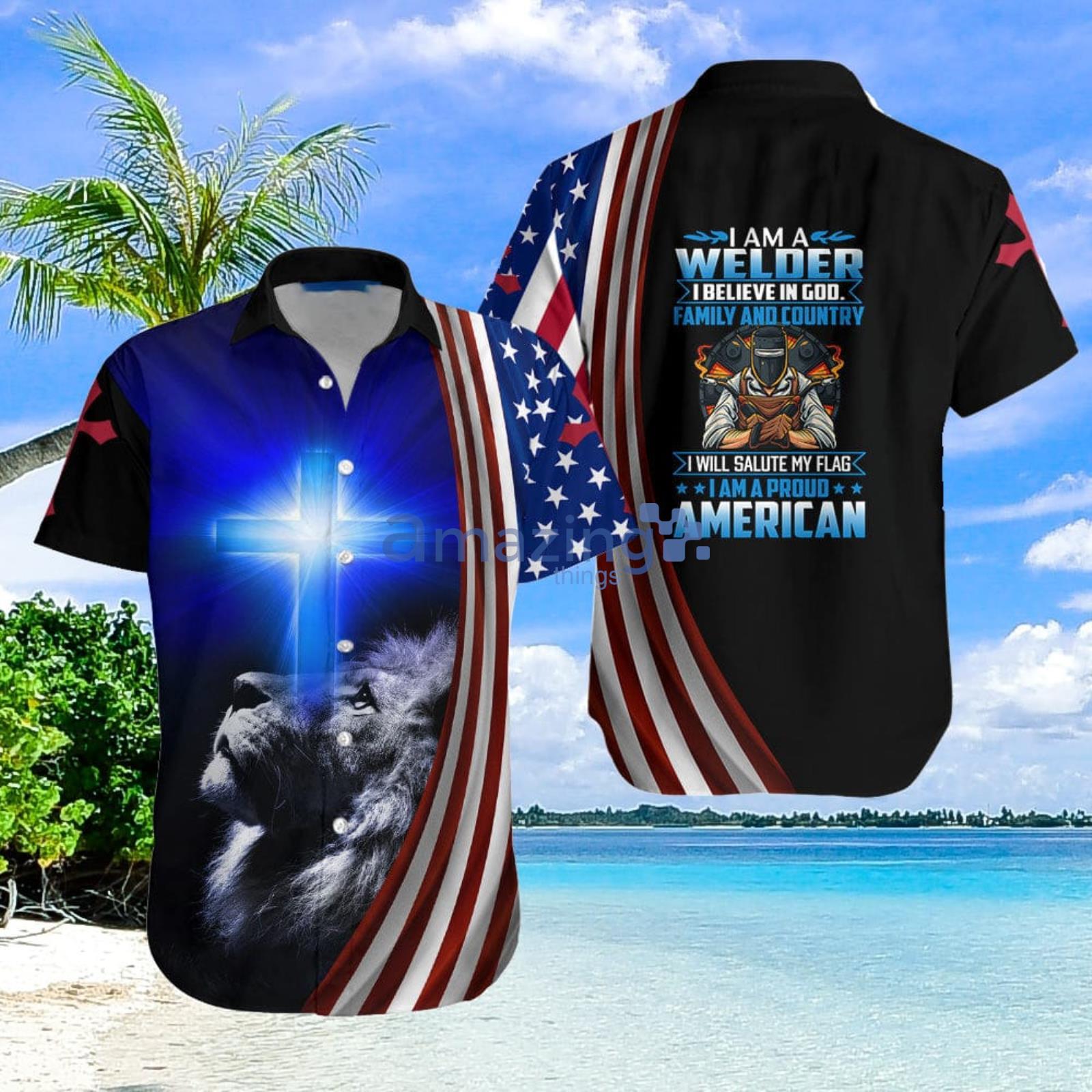 American Welder Aloha Hawaiian Shirt Summer Gift For Men And Women Product Photo 1