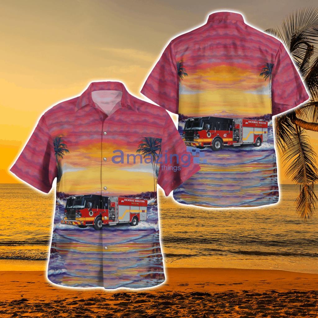  Anchorage Middletown Fire & EMS Hawaiian Shirt - KTLT0607BG11 Anchorage Middletown Fire & EMS Hawaiian Shirt