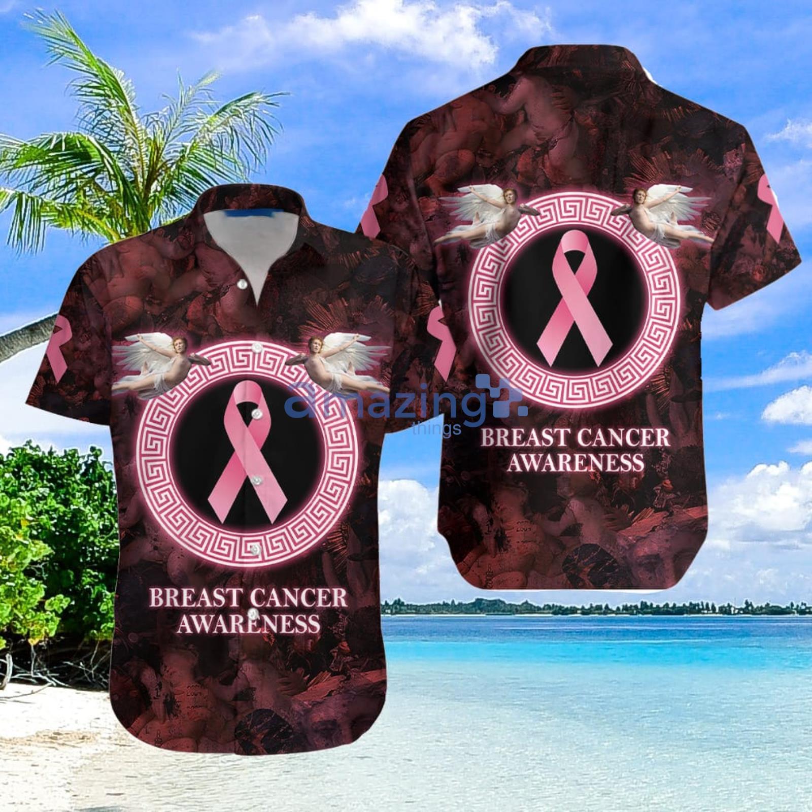 Angel Breast Cancer Awareness Aloha Hawaiian Shirt Summer Gift For Men And Women Product Photo 1