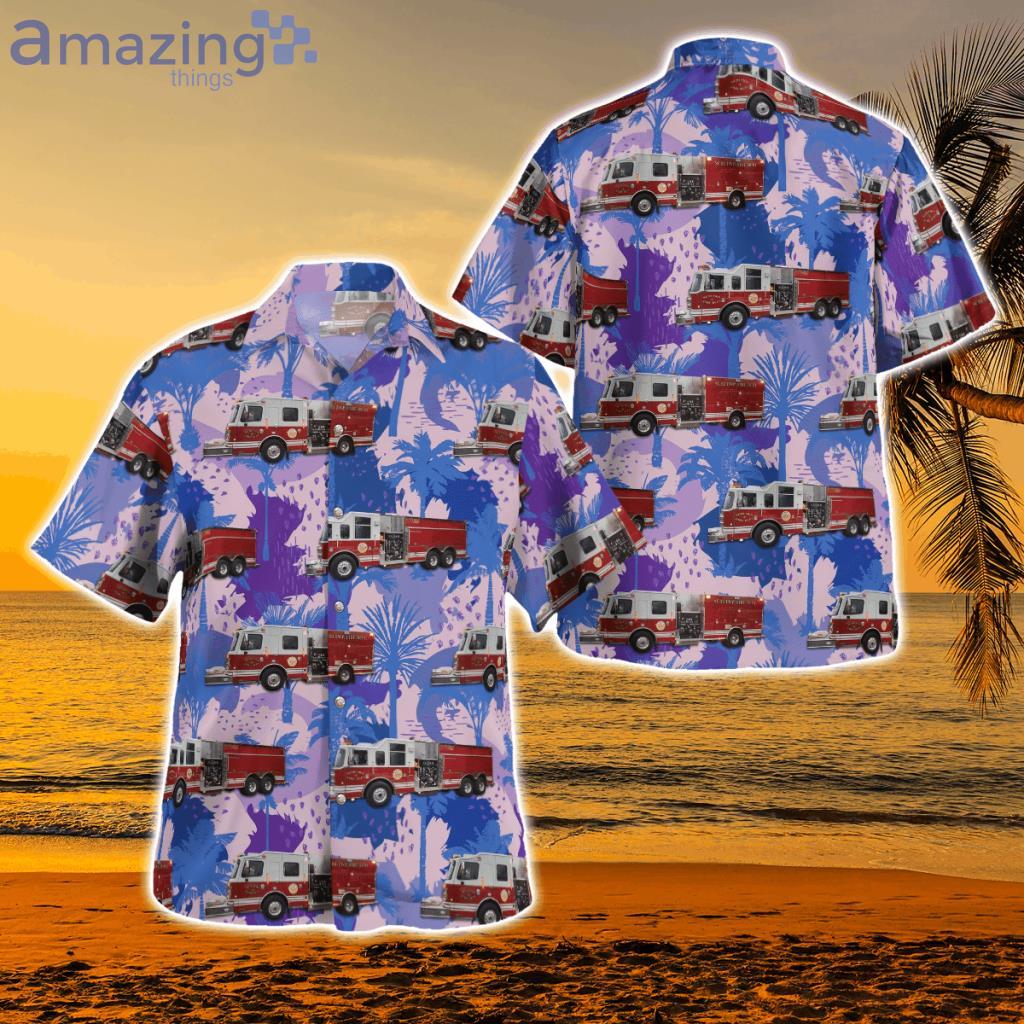 Ann Arbor, Michigan, Scio Township Fire Department Hawaiian Shirt - Ann Arbor, Michigan, Scio Township Fire Department Hawaiian Shirt TRHH1008BG05