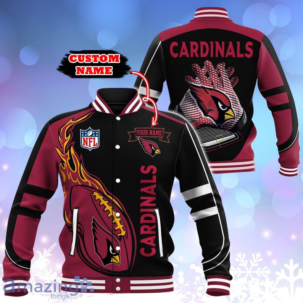 Custom Name Arizona Cardinals NFL Teams Baseball Jacket Best Gift
