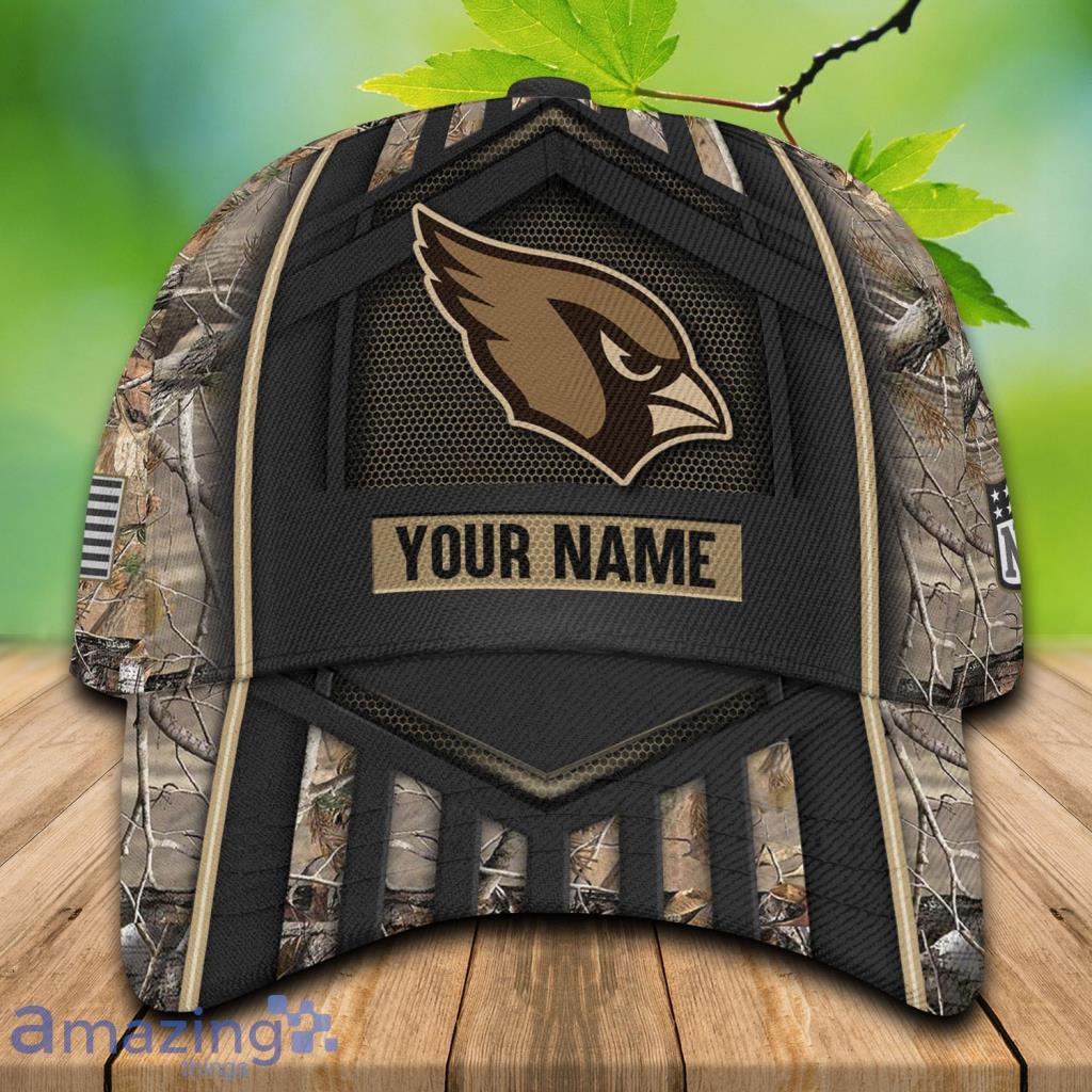 Arizona Cardinals NFL Hunting Custom Name 3D Hat Cap