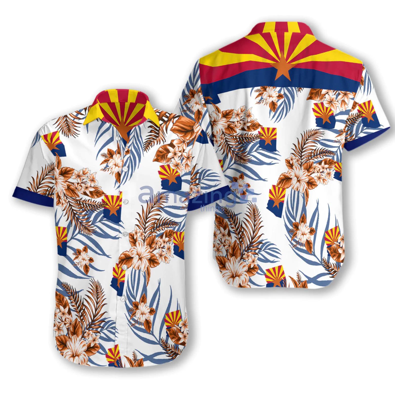 Arizona Map Arizona Proud Hawaiian Shirt Product Photo 1